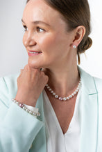 Load image into Gallery viewer, Swarovski Pink Pearl Jewellery Set