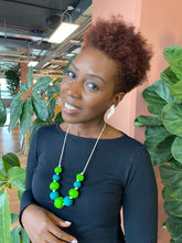 Load image into Gallery viewer, Green statement necklace
