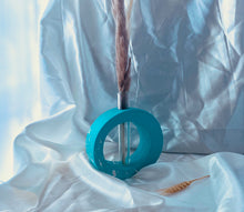 Load image into Gallery viewer, Round Teal Vase