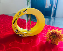 Load image into Gallery viewer, Round Yellow Vase