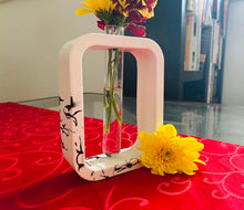 Load image into Gallery viewer, Rectangle White and Black Vase