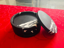 Load image into Gallery viewer, Black & White Coaster Set