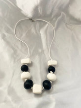 Load image into Gallery viewer, Black and white statement necklace