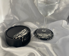 Load image into Gallery viewer, Black & White Coaster Set