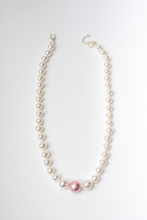 Load image into Gallery viewer, Swarovski Pink Pearl Necklace
