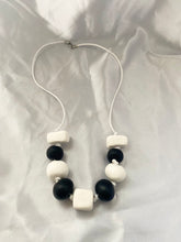 Load image into Gallery viewer, Black and white statement necklace
