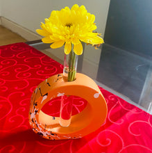 Load image into Gallery viewer, Round Orange Vase
